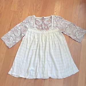 Free People crochet top size S